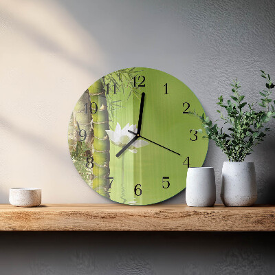 Round wall clock Bamboo
