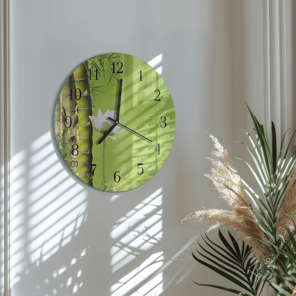 Round wall clock Bamboo