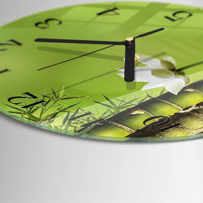 Round wall clock Bamboo