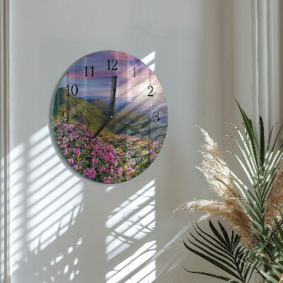Round wall clock Landscape