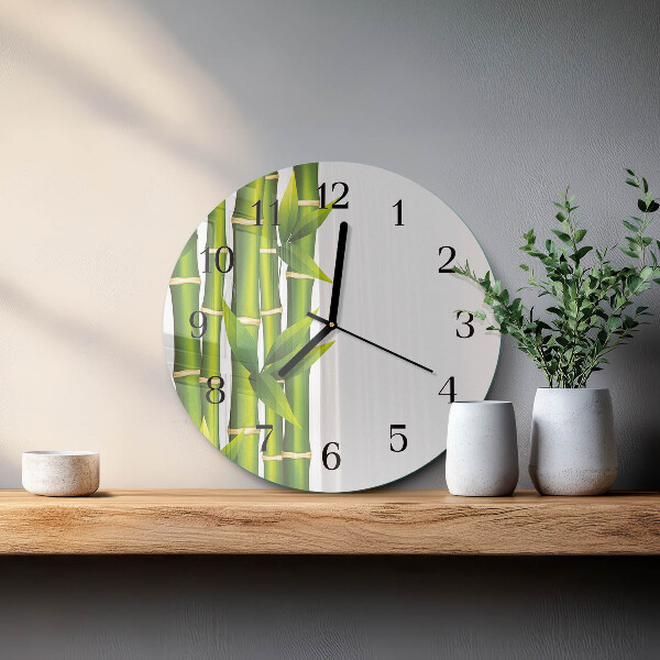 Round wall clock Bamboo