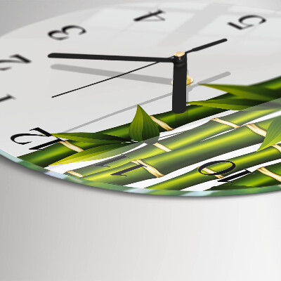Round wall clock Bamboo