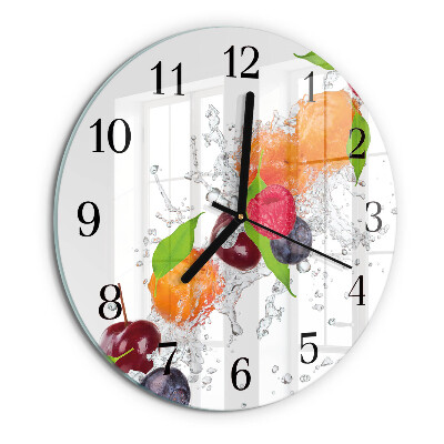 Round wall clock Fruit