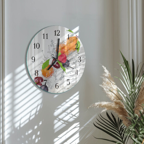 Round wall clock Fruit