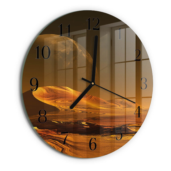Round wall clock Desert
