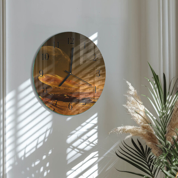 Round wall clock Desert