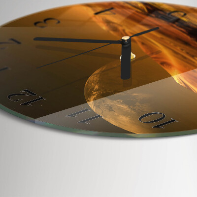 Round wall clock Desert