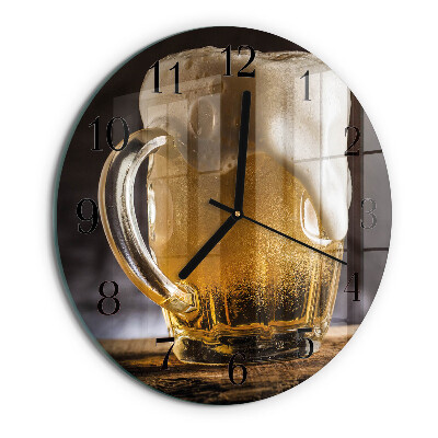 Round wall clock Beer