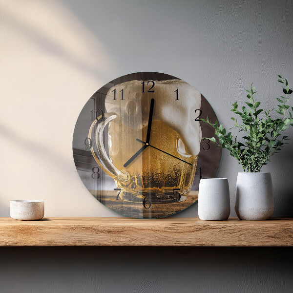Round wall clock Beer