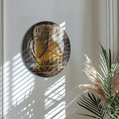 Round wall clock Beer