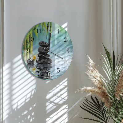 Round wall clock Stones