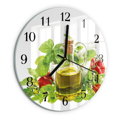Round wall clock Basil Oil