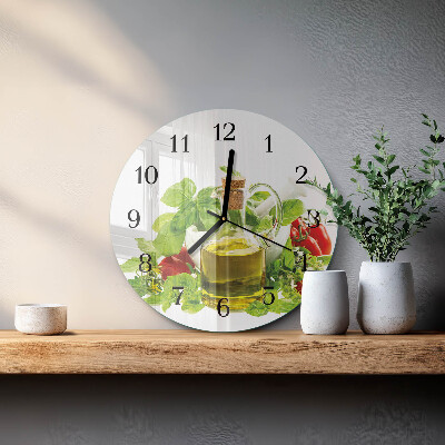 Round wall clock Basil Oil