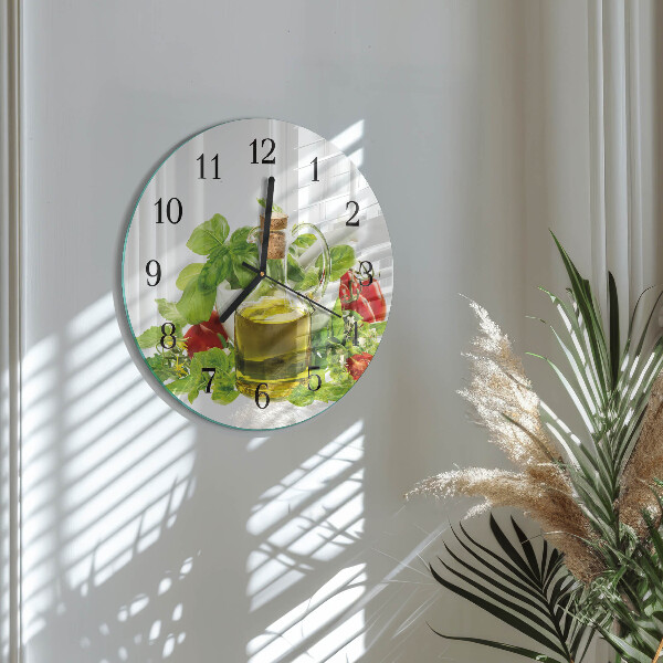 Round wall clock Basil Oil
