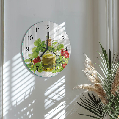 Round wall clock Basil Oil