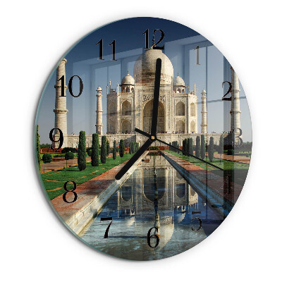 Round wall clock Taj Mahal
