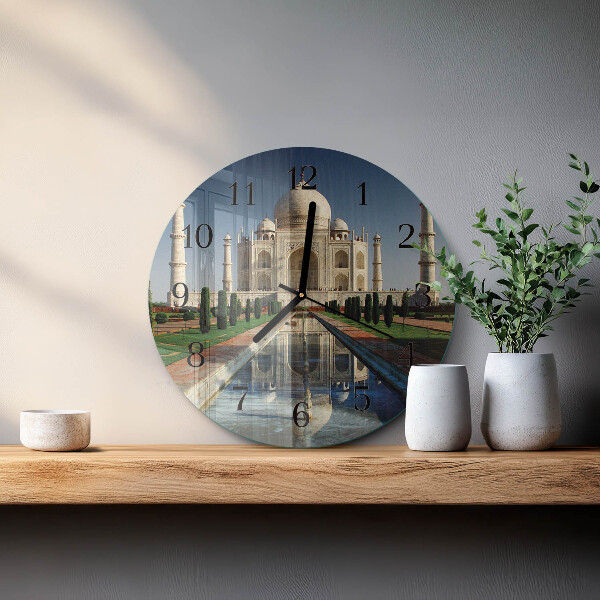 Round wall clock Taj Mahal
