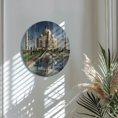 Round wall clock Taj Mahal