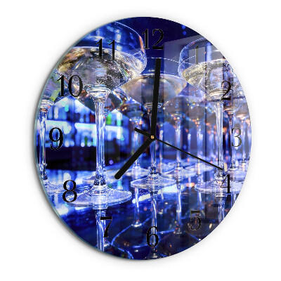 Round wall clock Glasses