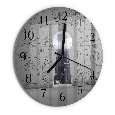 Round wall clock Keyhole