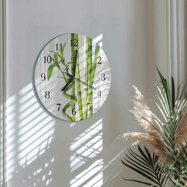 Round wall clock Bamboo