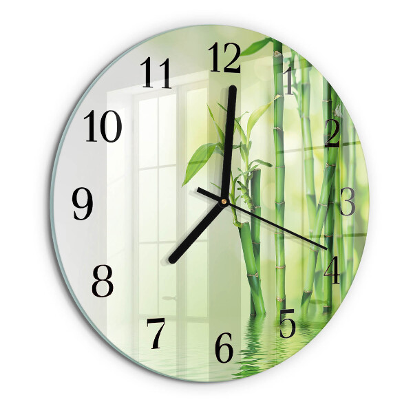 Round wall clock Bamboo