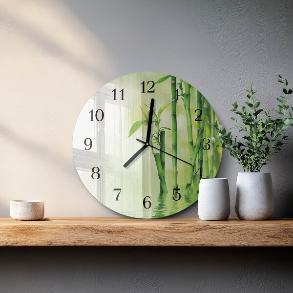 Round wall clock Bamboo
