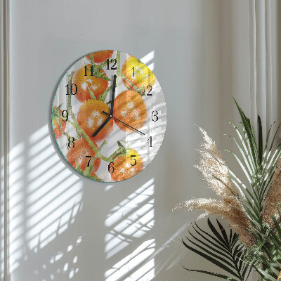 Round wall clock Tomatoes