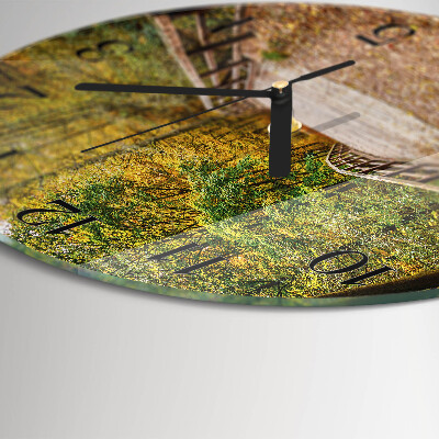 Round wall clock Forest Bridge