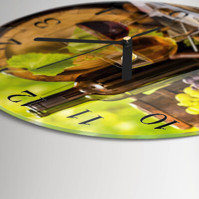 Round wall clock Grapes for Wine
