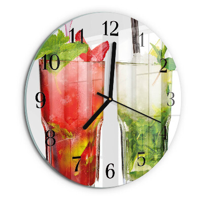 Round wall clock Cocktails