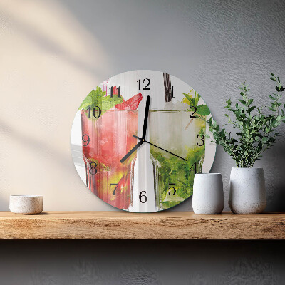 Round wall clock Cocktails