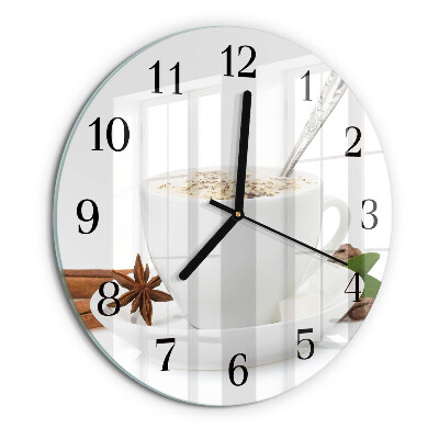 Round wall clock A Cup of Anise