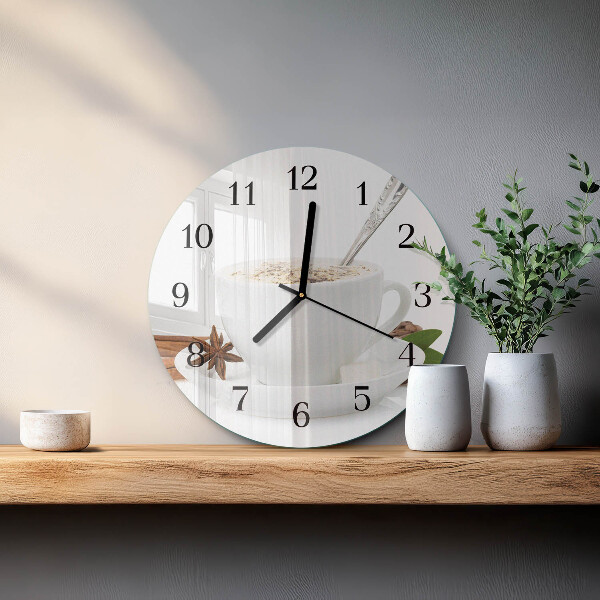 Round wall clock A Cup of Anise