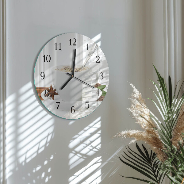 Round wall clock A Cup of Anise