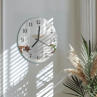 Round wall clock A Cup of Anise