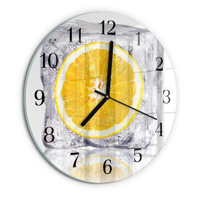 Round wall clock Orange Ice Cream