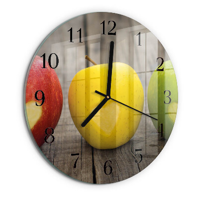 Round wall clock Apples