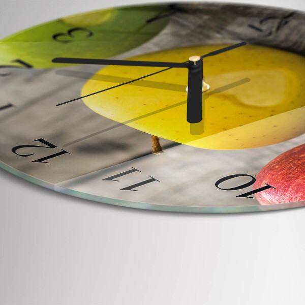 Round wall clock Apples