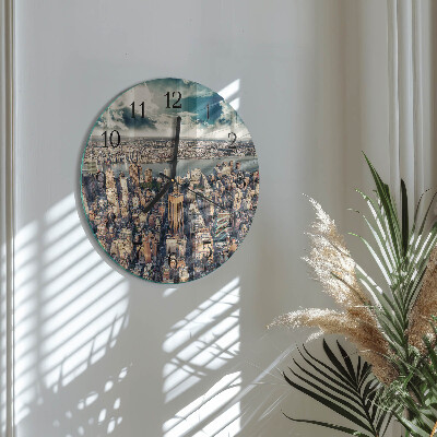 Round wall clock New York