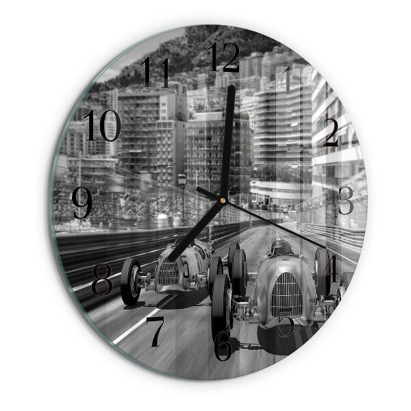 Round wall clock Race Car