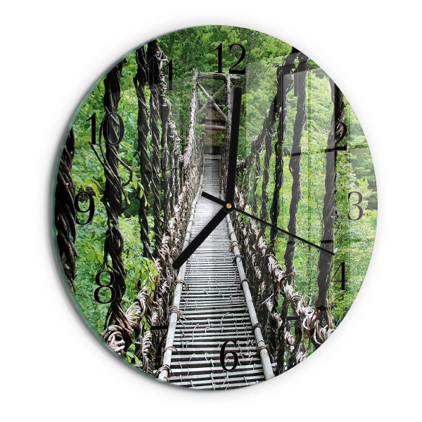 Round wall clock Suspension Bridge