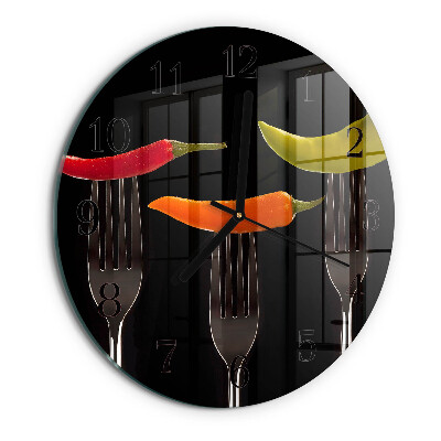 Round wall clock Fork
