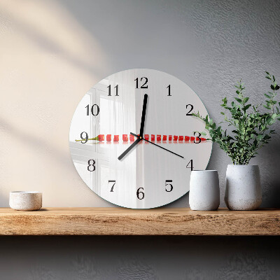 Round wall clock Chili pepper