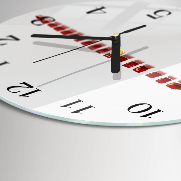 Round wall clock Chili pepper