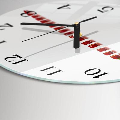 Round wall clock Chili pepper