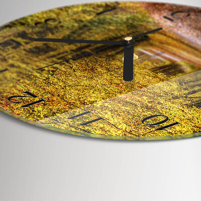 Round wall clock Forest Path