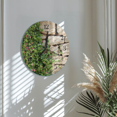 Round wall clock Nature Stones