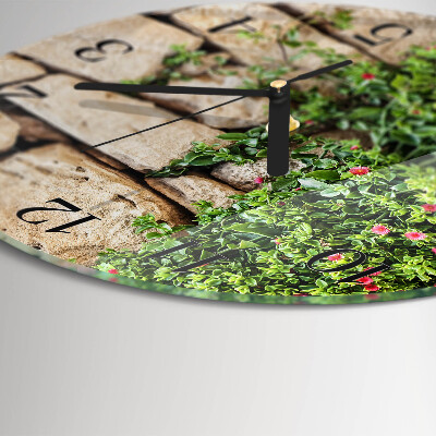 Round wall clock Nature Stones