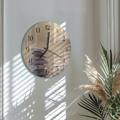 Round wall clock Stones